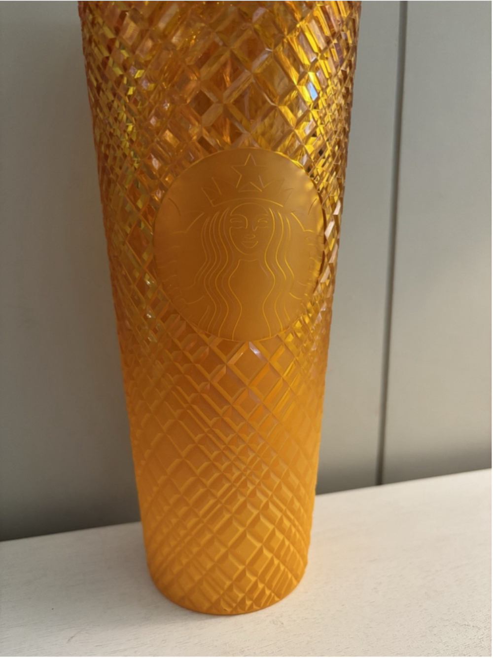 Starbucks Jeweled Studded Tumbler Summer Orange Mango Ombre 24oz Cup Halloween